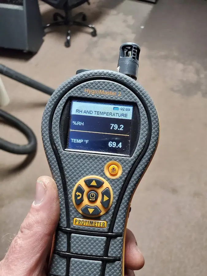 Moisture meter humidity assessment for Fire & Smoke Damage Restoration in Kensington